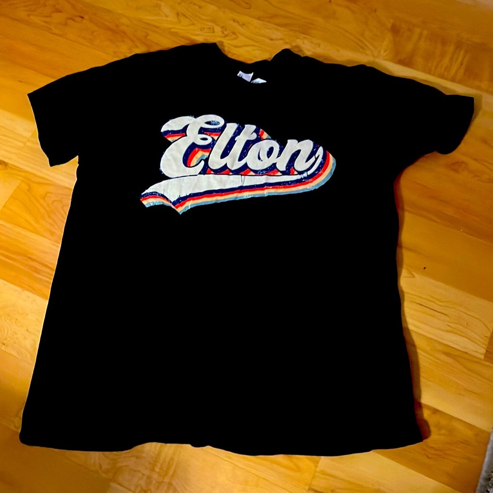 Elton John XL Black T-Shirt